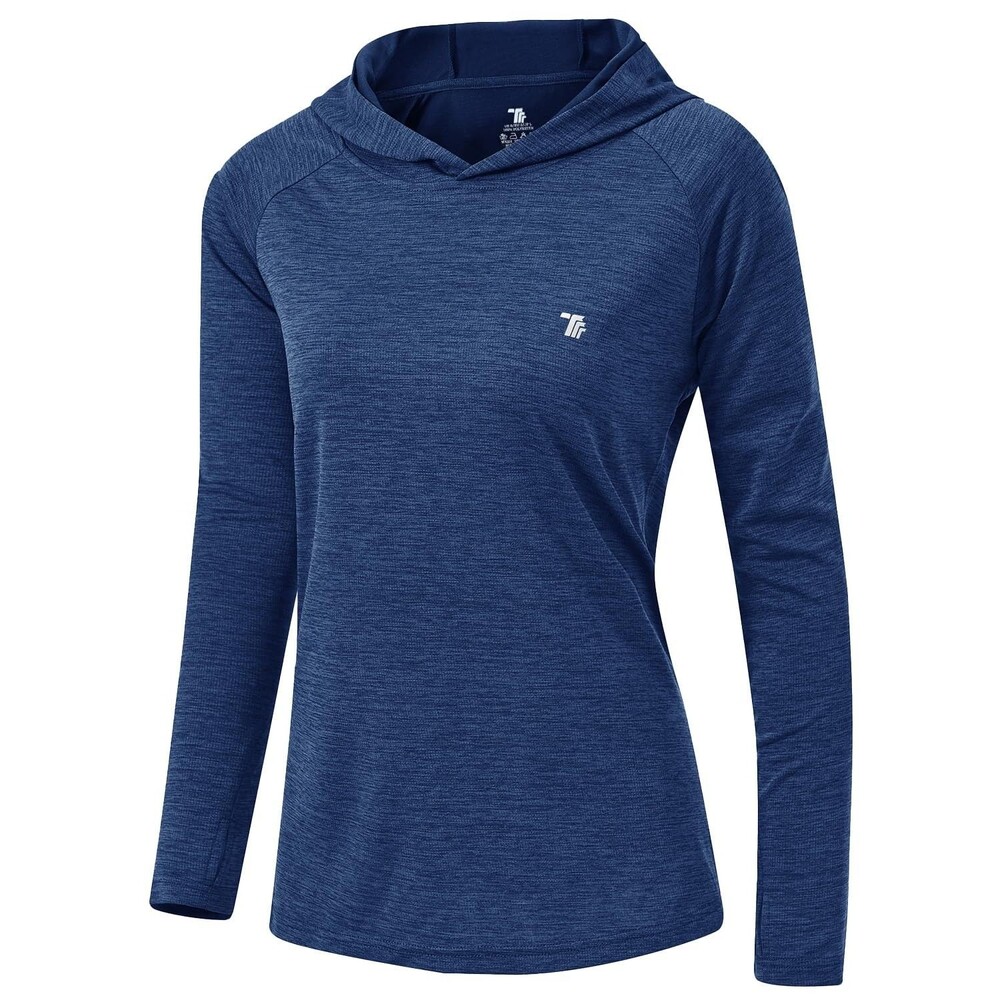 TBMPOY Womens UPF 50+ Sun Protection Hoodie Shirt Long Sleeve Fishing Hiking